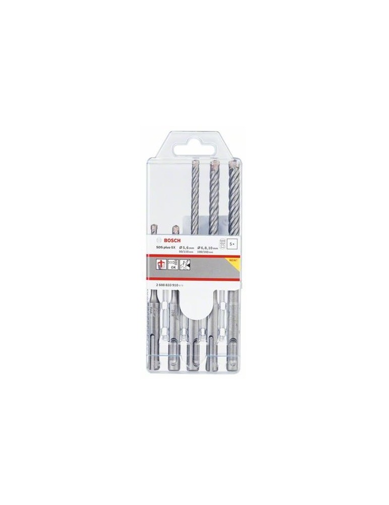 SET 4 BROCAS SDS-PLUS-5X  2608833910