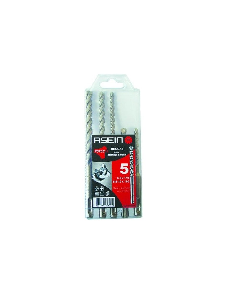 BROCAS FORCE3 ESTUCHE 5 BROCAS 5-30MM 150515