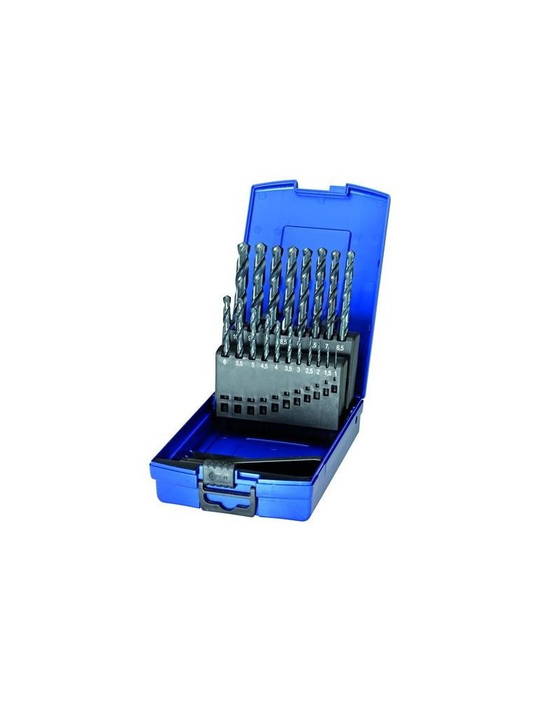 JUEGO BROCAS RECTIFICADO 19 PIEZAS DIN 338 N HSS-G