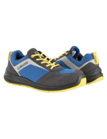ZAPATO SEG. S1P FLEX AZUL-AMARILLO T-41