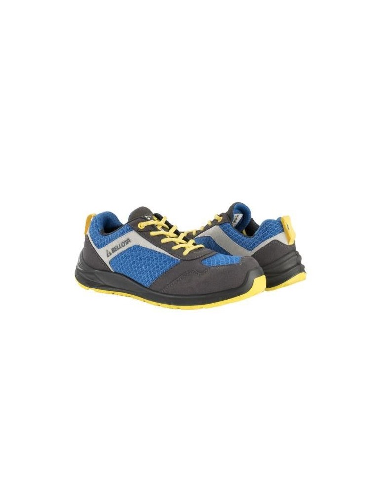 ZAPATO SEG. S1P FLEX AZUL-AMARILLO T-45
