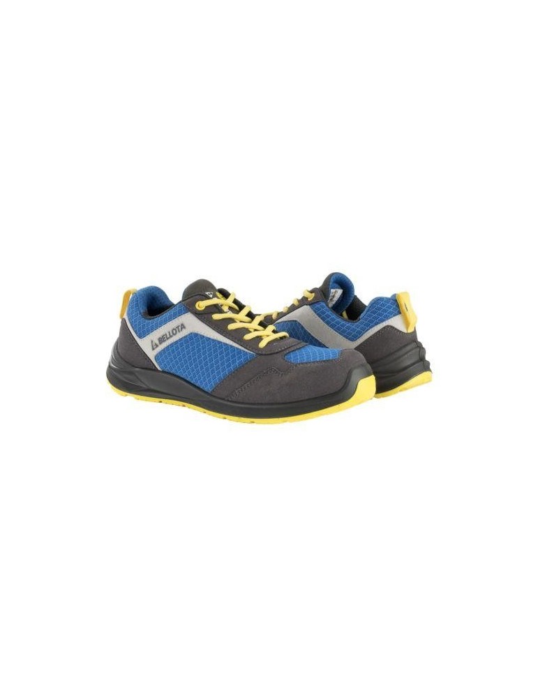 ZAPATO SEG. S1P FLEX AZUL-AMARILLO T-47