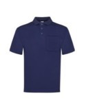 POLO M/CORTA AZUL 1 BOLSILLO T. XXL 100-AM