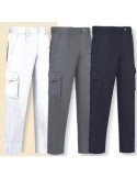 PANTALON STRETCH MULTIBOLSILLOS L9000 BLANCO T-42