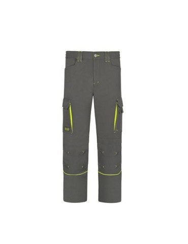 PANTALON STRETCH CON VIVOS FLUOR GRIS L9000 T-54