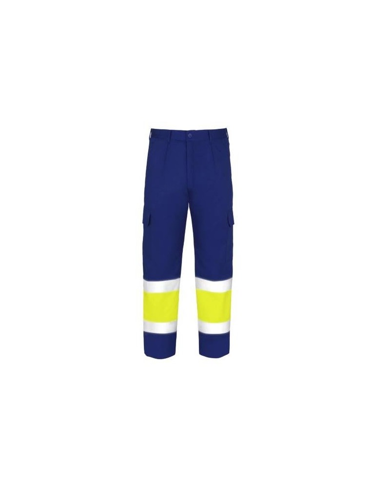 PANTALON ALTA VISIBILIDAD TERGAL AZUL MARINO T-46