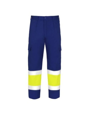 PANTALON ALTA VISIBILIDAD TERGAL AZUL MARINO T-54