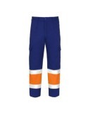 PANTALON ALTA VISIBILIDAD TERGAL NJA./AZUL T-42