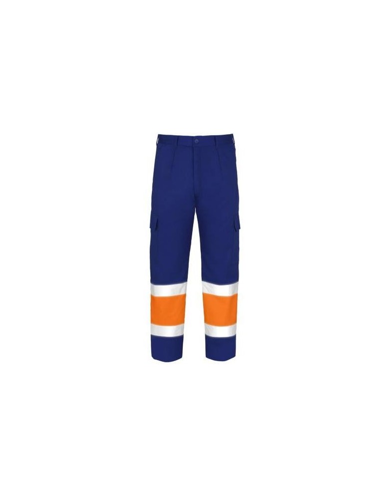 PANTALON ALTA VISIBILIDAD TERGAL NJA./AZUL T-44