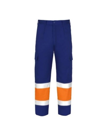 PANTALON ALTA VISIBILIDAD TERGAL NJA./AZUL T-46