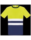 CAMISETA A.V BICOLOR AMARILLO MANGA CORTA L3000 XL