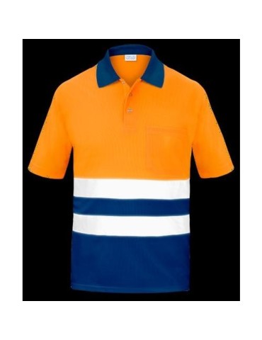 POLO A.V. BICOLOR NARANJA M/C COOLMAX L3000 S