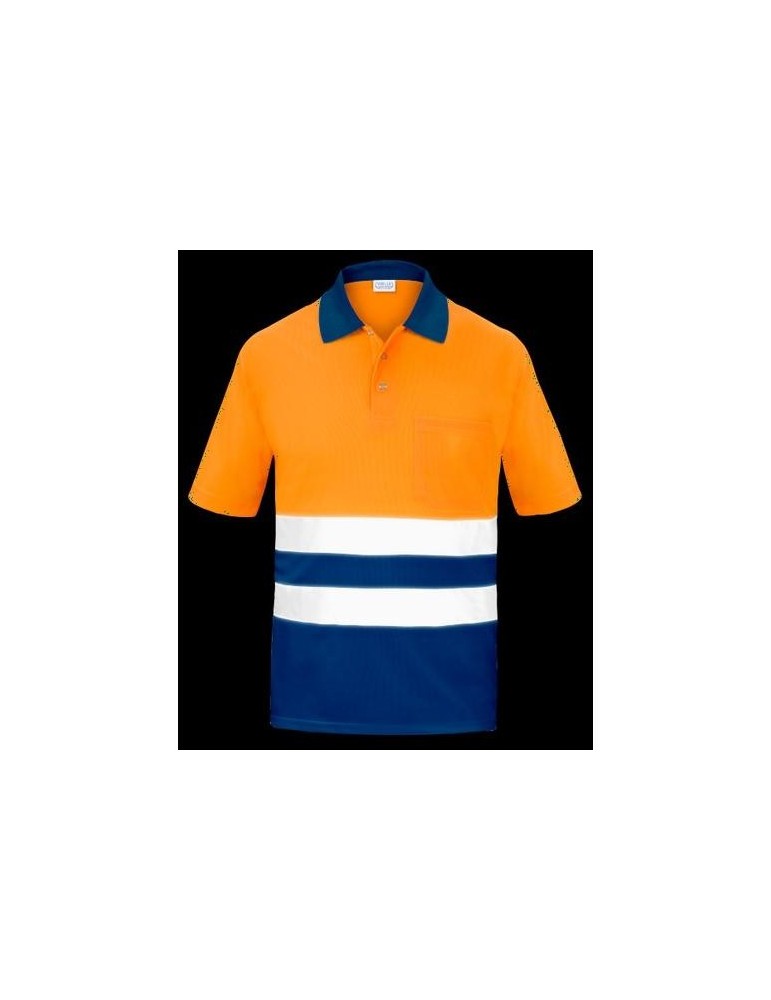 POLO A.V. BICOLOR NARANJA M/C COOLMAX L3000 S