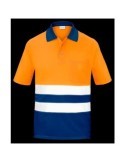 POLO A.V. BICOLOR NARANJA M/C COOLMAX L3000 M