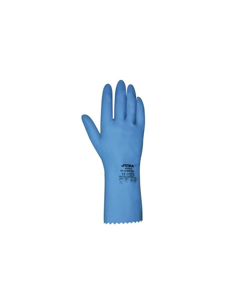 GUANTE S/SOPORTE LATEX NATURAL  T-8 AZUL  621B38/8