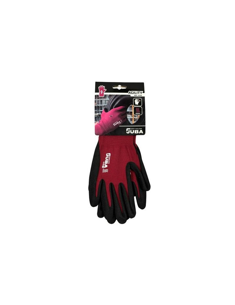 GUANTE NITRILO AGILITY 10/XL GRANATE (H4118/10)