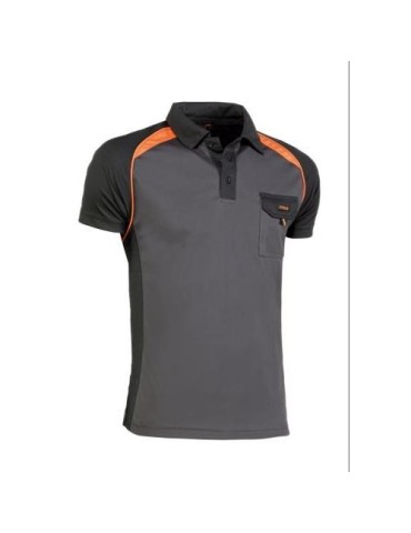 POLO COOL WAY NEGRO/NARANJA 964 XXXL
