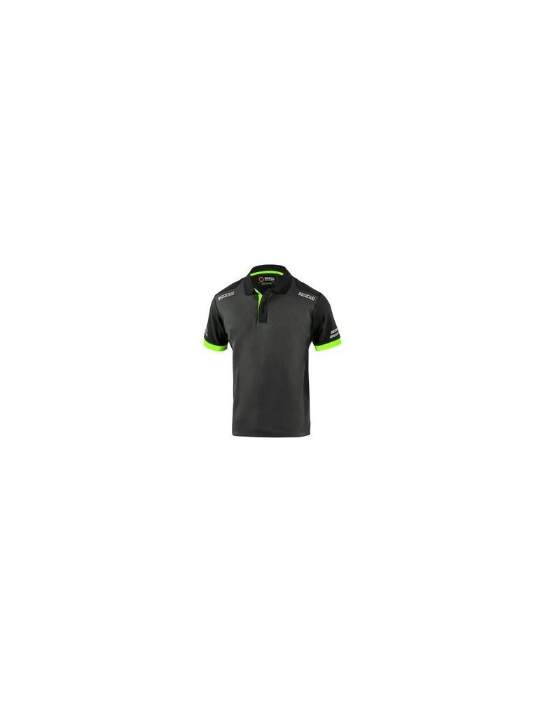 POLO TOLEDO M/CORTA GRIS VERDE T-L