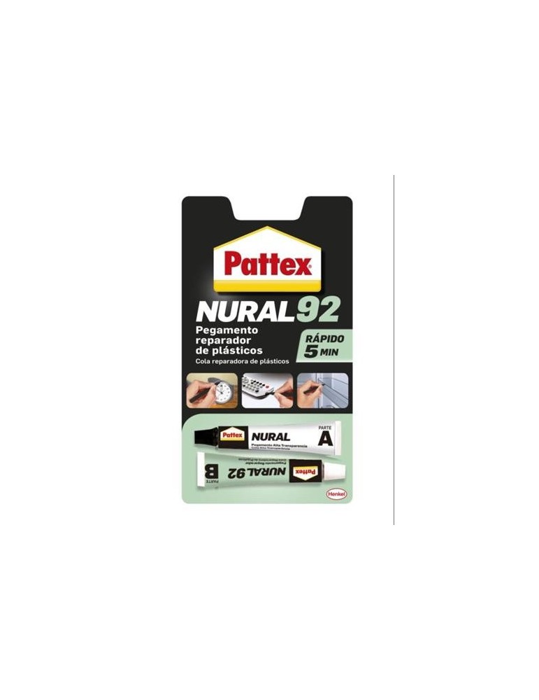 ADHESIVO BICOMPONENTE NURAL 92 PLASTICOS TUBO 22ML