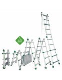 ESCALERA TELESCOPICA DE ALUMINIO 3X4