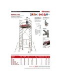 ANDAMIO ALUMINIO C/RUEDAS 105X180CM PACK 1 RS180