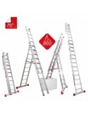ESCALERA MULTIUSO DE TRES TRAMOS CON 10 PELDAÑOS