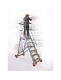 ESCALERA CON PLATAFORMA Y RUEDAS 364 CM. 450/SMT