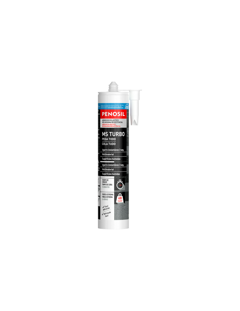 ADHESIVO ELASTICO POLIMERO TURBO 3SEG GRIS 290ML