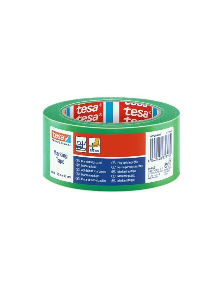 CINTA SEÑALIZADORA VERDE 33MX50MM 60760-00097-15