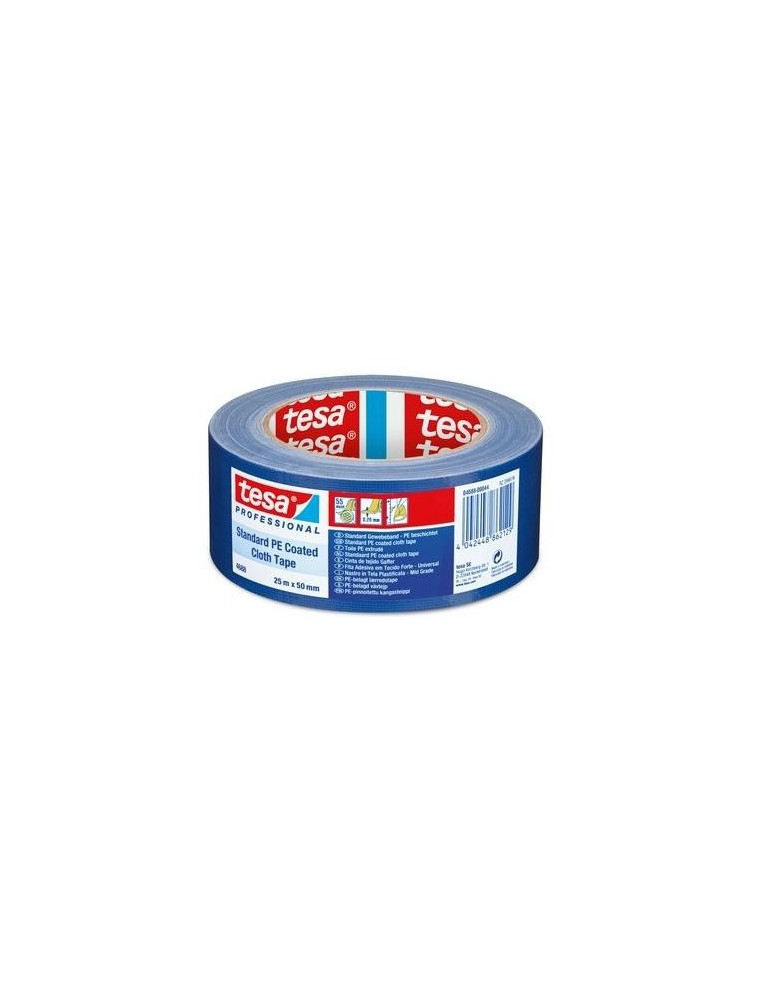 CINTA AMERICANA EXTRAFUERTE AZUL 25M X 50MM