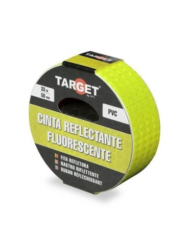 CINTA ADHESIVA REFLECTANTE 33MX50MM FLUORESCENTE
