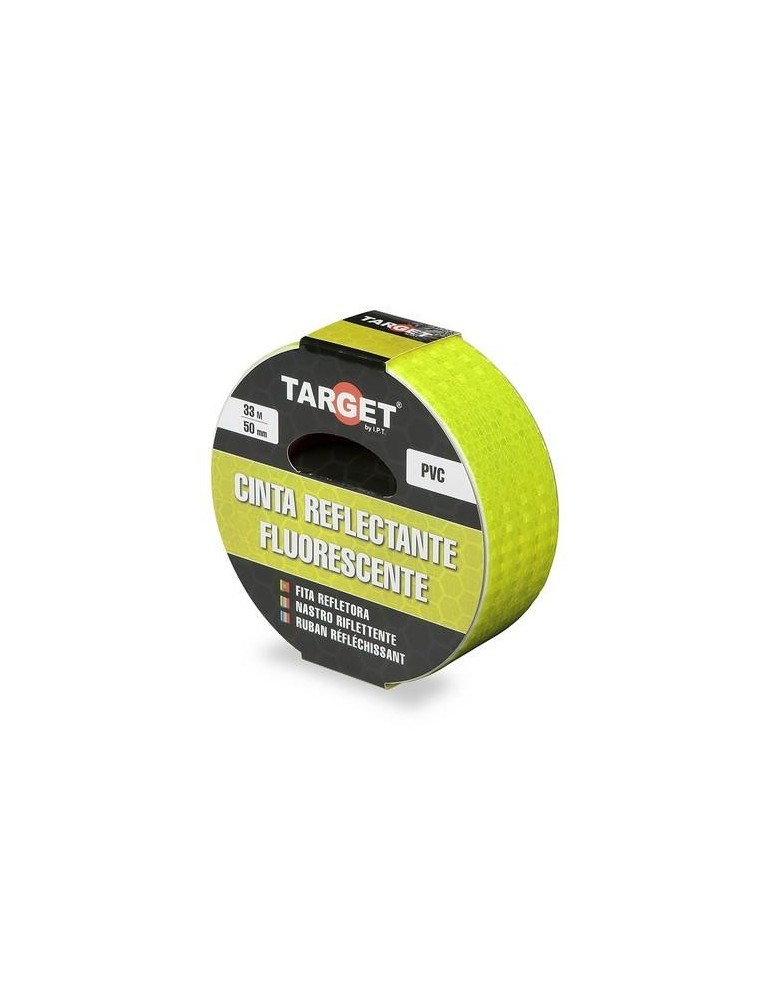 CINTA ADHESIVA REFLECTANTE 33MX50MM FLUORESCENTE