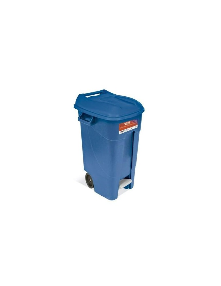 CONTENEDOR JARDIN 120L C/PEDAL AZUL ECO 443022