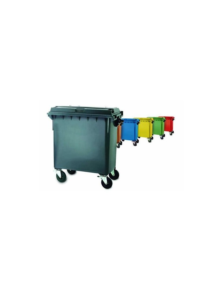 CONTENEDOR 800 L CUERPO MARRON TAPA MARRON