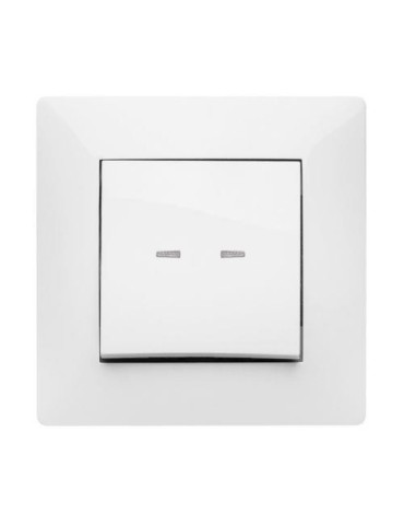 PULSADOR LUMINOSO 10 AH. 250  V.  BLANCO 9111