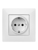 TOMA CORRIENTE 16 AH.  250  V.  BLANCO 9123