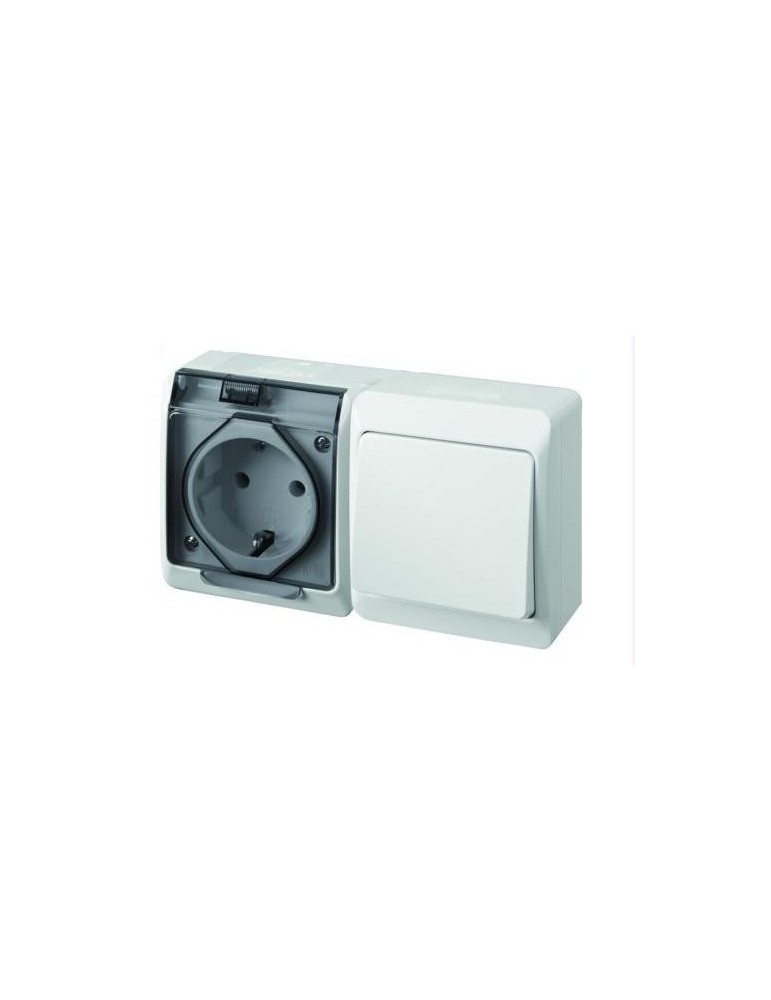 CONMUTADOR+BASE TT. ESTANCO 16 AH. 250 V. IP54