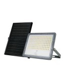 FOCO SOLAR CON PIR Y PANEL SOLAR EXTERNO IP65 12W 1800L