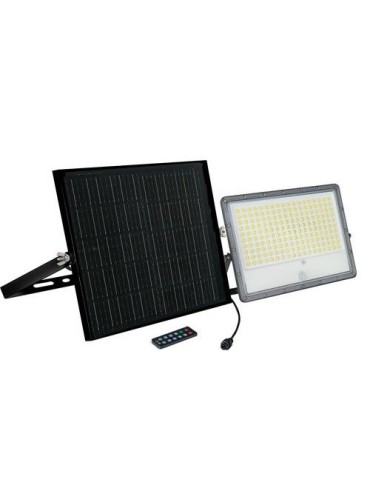 FOCO SOLAR PIR Y PANEL SOLAR EXT IP65 18W 3500LM