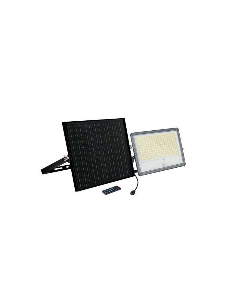 FOCO SOLAR PIR Y PANEL SOLAR EXT IP65 18W 3500LM