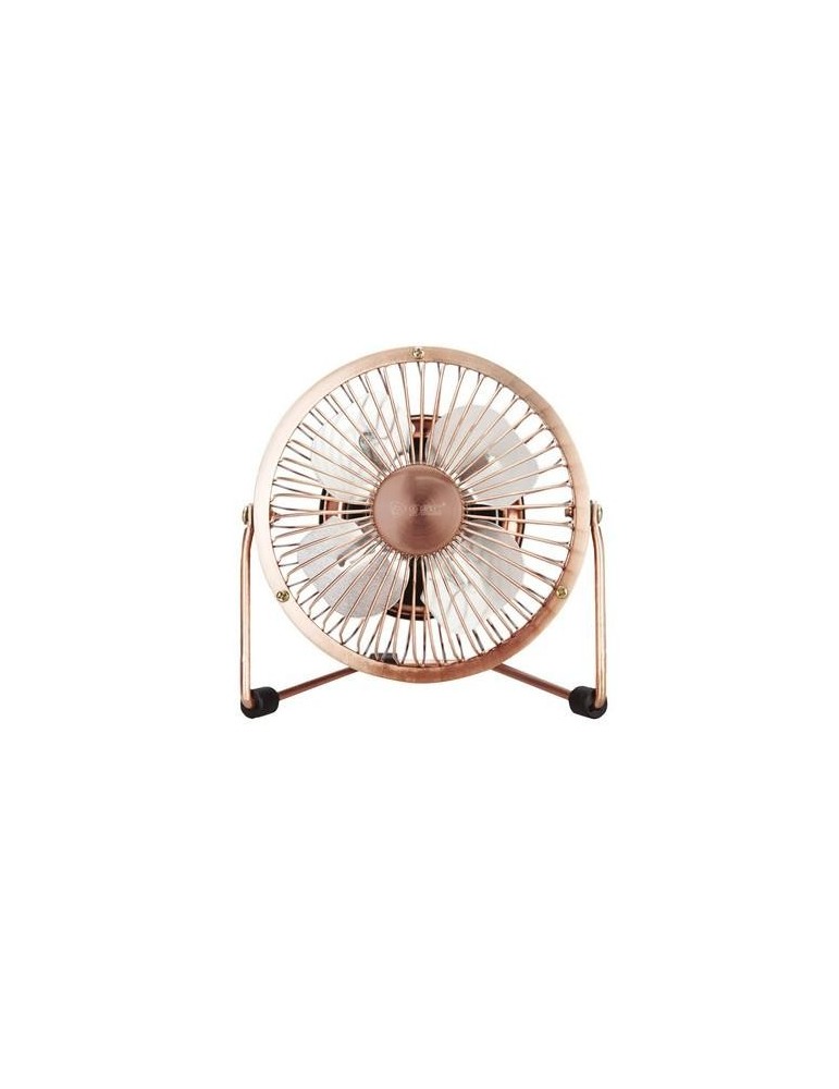 MINI VENTILADOR SOBREMESA 9,5CM 2,5W 5V DC COBRE