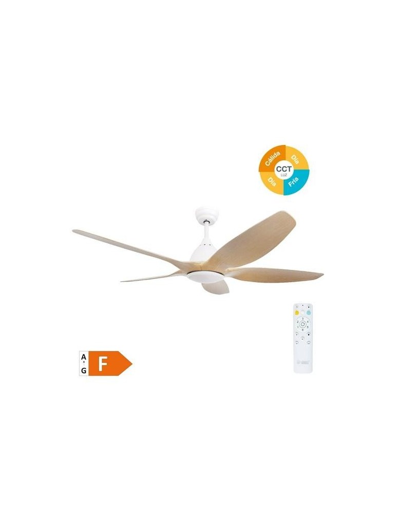 VENTILADOR TECHO KILWA MANDO Ø152 DC 220-240V BL