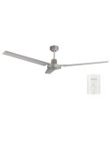 VENTILADOR TECHO SALTOK MANDO Ø142 220-240V NIQUEL