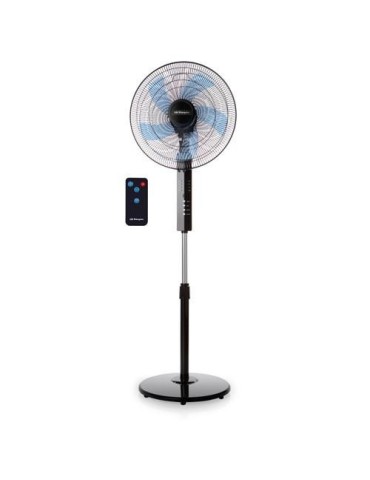 VENTILADOR PIE 40CM 55W HASTA 139CM NEGRO SF 0244