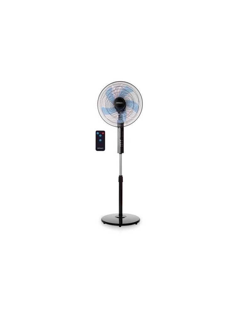 VENTILADOR PIE 40CM 55W HASTA 139CM NEGRO SF 0244