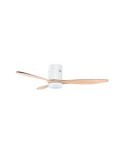 VENTILADOR TECHO DC 132CM 35W BLANCO/MADERA
