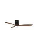 VENTILADOR TECHO 132CM 35W DC NEGRO/MADERA OSCURA
