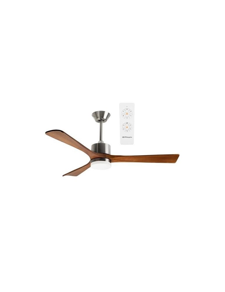 VENTILADOR TECHO DC 132CM 40W MADERA OSCURO