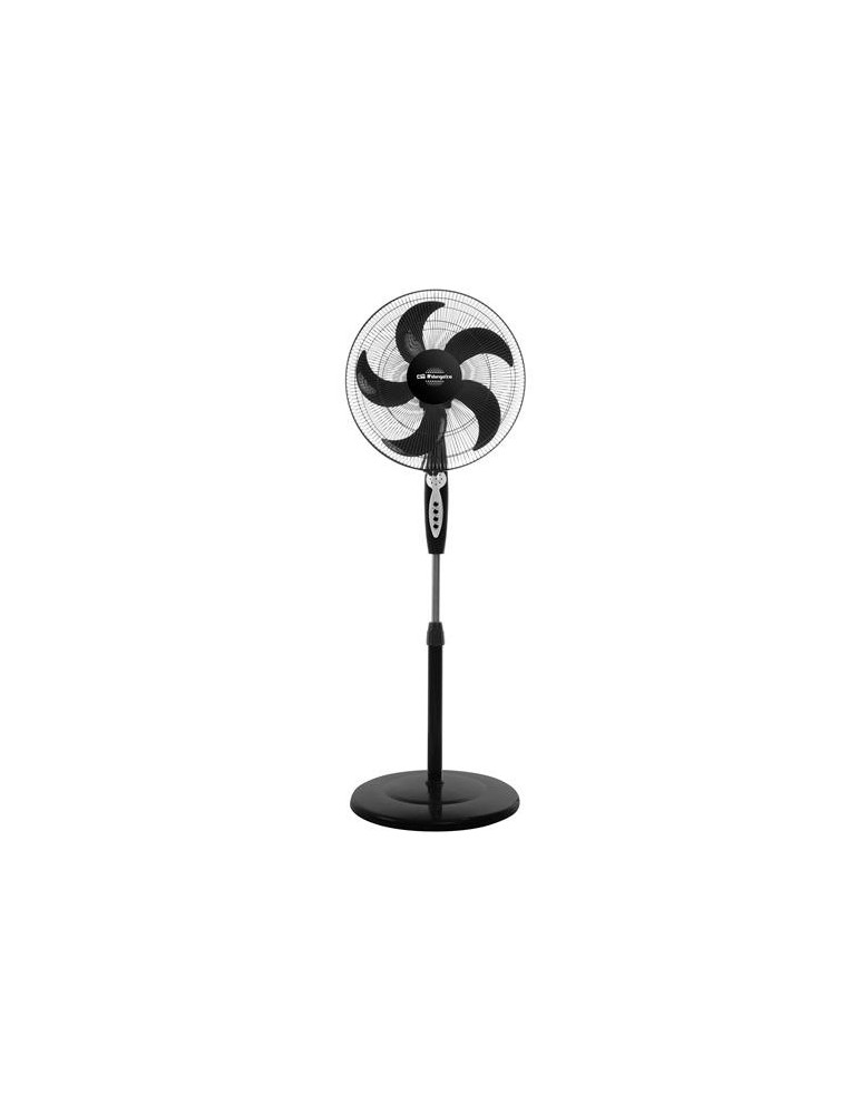 VENTILADOR DE PIE 60W DIM 40CM C/MANDO NEGRO