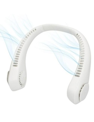 VENTILADOR CUELLO C/CARGADOR USB 22,5X20,5 CM